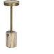 Mogun 25 X 8 inch Black / Black / Antique Brass End Table